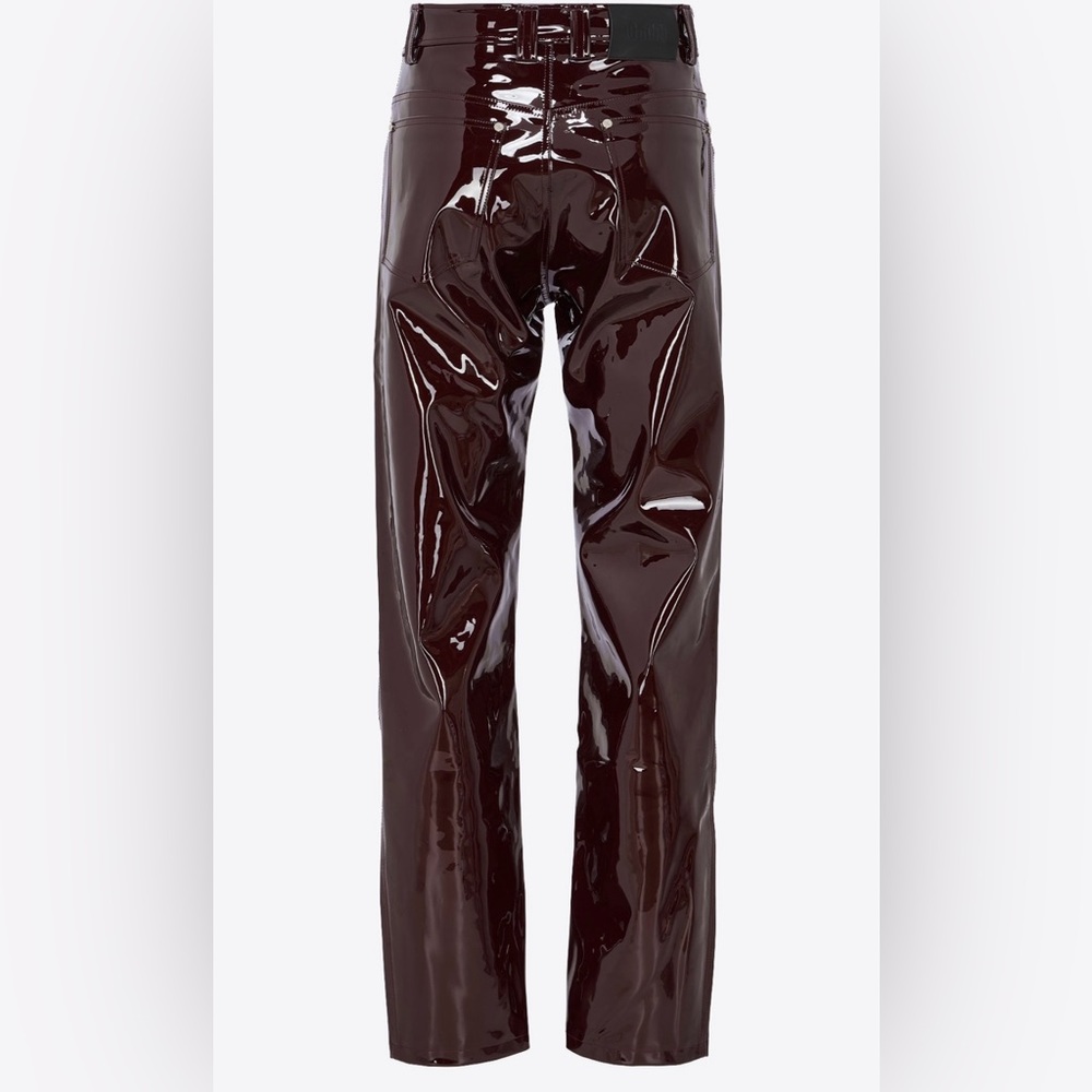 Gmbh trousers vinyl burgundy